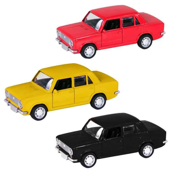 Metal Car Lada Toy with Pull-Back Motor