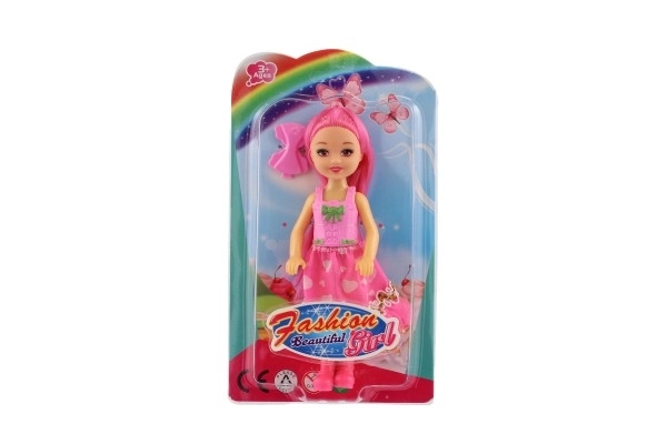 Doll with Colorful Hair and Clip