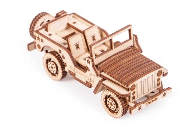 Wooden 3D Puzzle Jeep