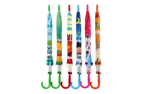 Automatic Kids Umbrella 66cm Assorted Colors