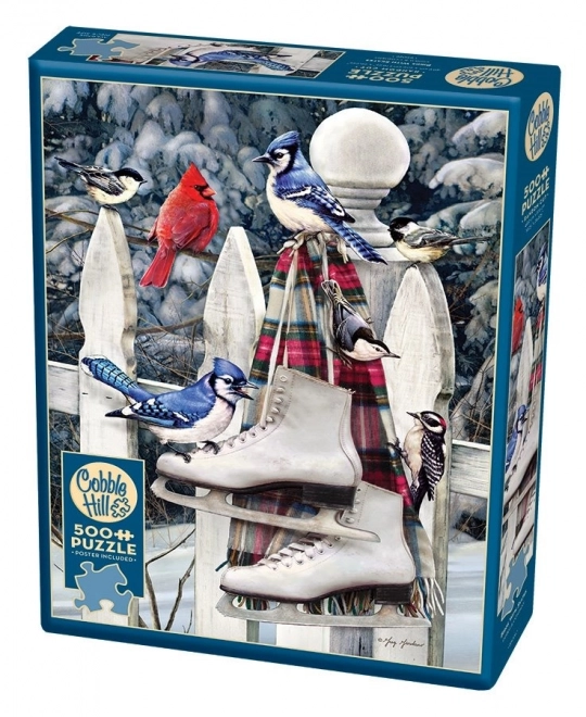 Cobble Hill Birds with Skates 500 Pieces Puzzle