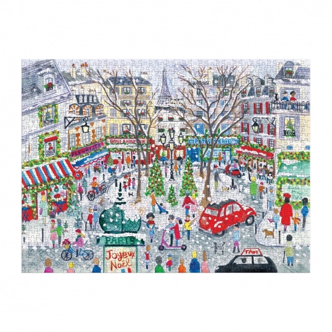 Galison Foil Puzzle Michael Storrings Christmas in Paris