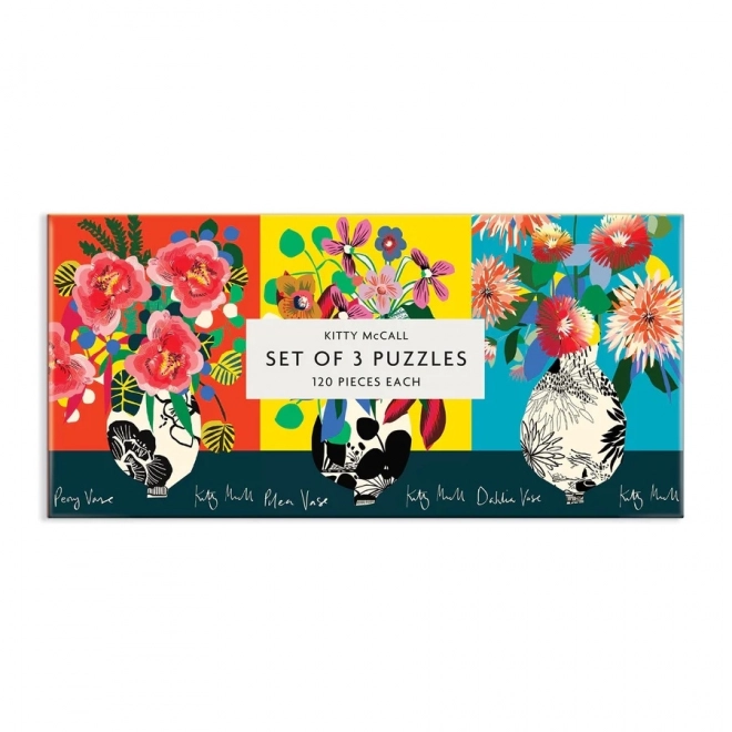 Kitty McCall Vibrant Floral Puzzles Set