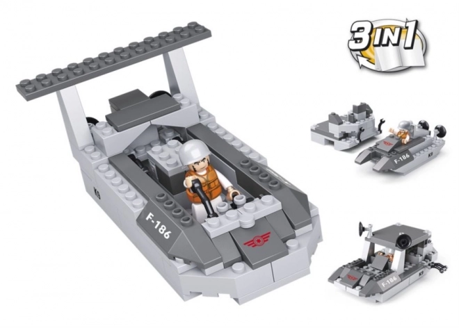 Sluban Army Landing Craft 3-in-1 Building Kit