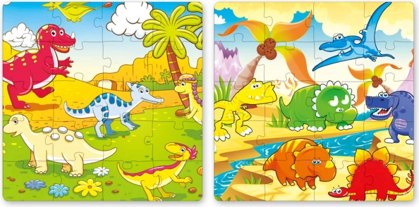 Deux scènes de puzzle dans un seul livre