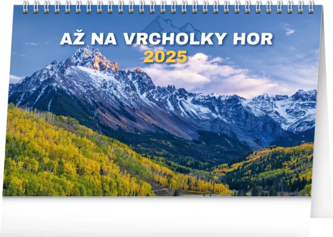 Desktop Calendar Peaks of the Mountains 2025