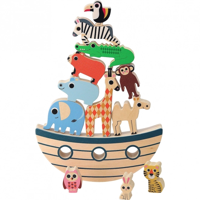 Vilac Balancing Game Noah's Ark with Animals