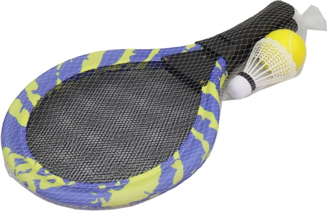Set de tennis avec 2 raquettes et balles