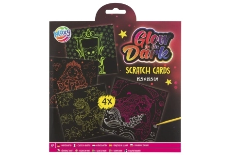 Glow in the Dark Scratch Art Set for Girls