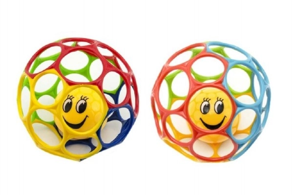 Squeezable Soft Plastic Ball with Rattle