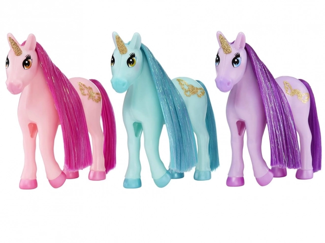 Sea Glass Little Unicorn Dream Bella with Brush – blue