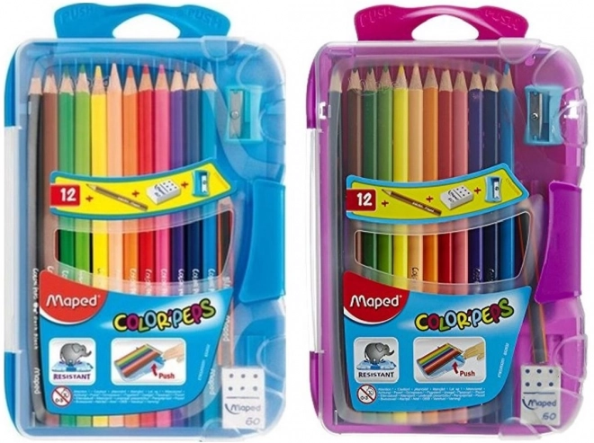 Triangular Colored Pencils Color'Peps Smart Box 12pcs