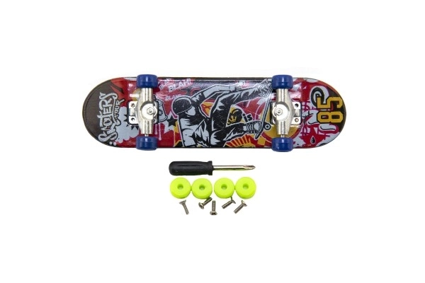 Finger Skateboard With Interchangeable Wheels