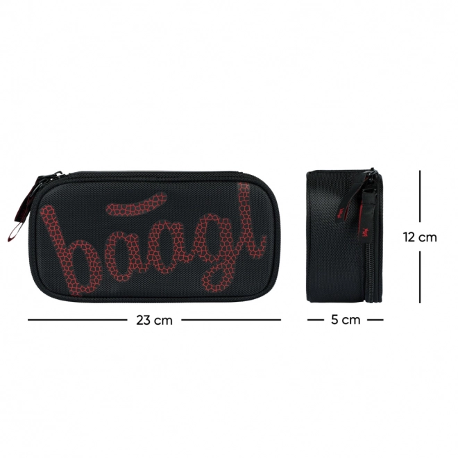 Baagl School Pencil Case Skate Red