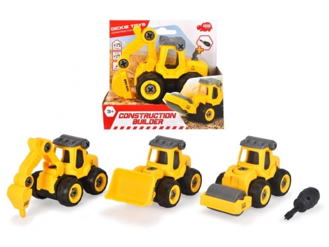 Construction Toy Truck 12.5 cm, 4 Types