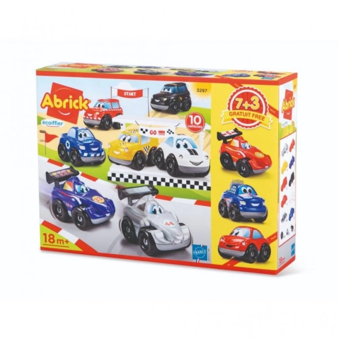 Abrick Set of 10 Toy Cars