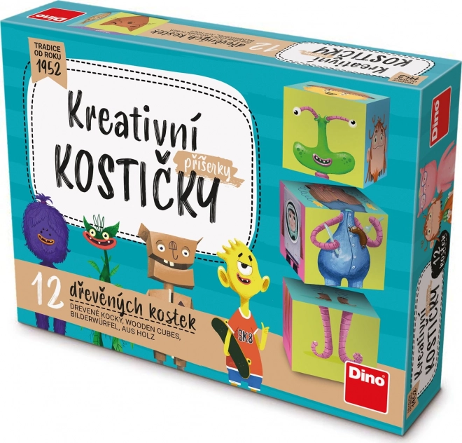 Wooden Monster Blocks Set