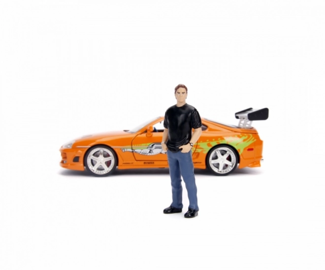 Fast & Furious 1995 Toyota Supra with Brian O'Conner Figurine