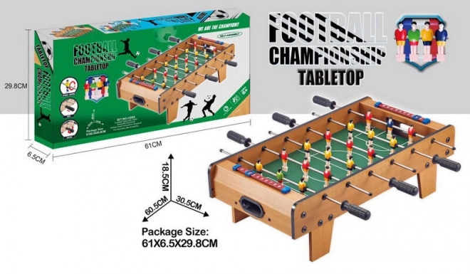 Wooden Table Football Game