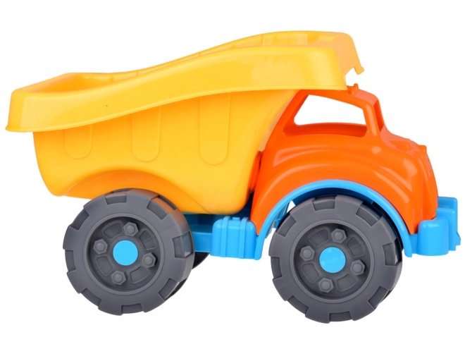 Large Dump Truck Sand Play Set with Molds, Shovel, Rake