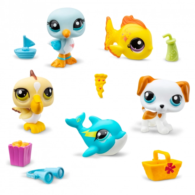 Littlest Pet Shop Beach Figures Set