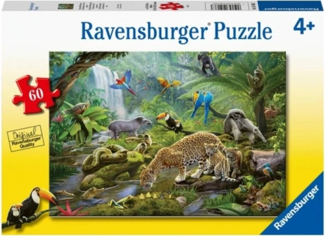 Ravensburger Animals in the Rainforest Puzzle 60 Pieces