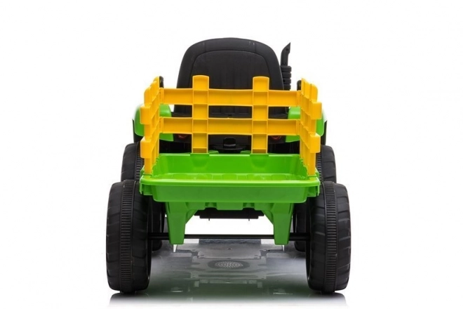 Bateriový traktor s přívěsem XMX611 zelený