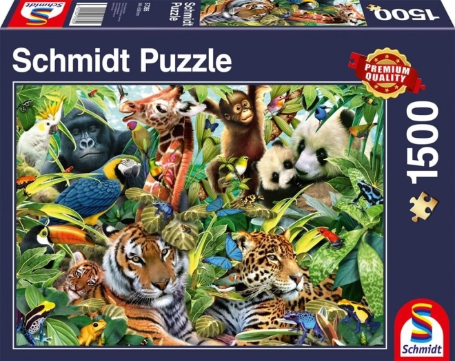 Schmidt Puzzle Colorful Animal Kingdom 1500 Pieces