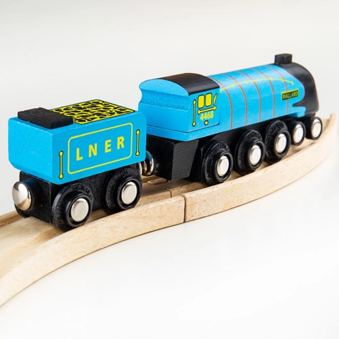 Wooden Replica Locomotive Mallard with 3 Tracks