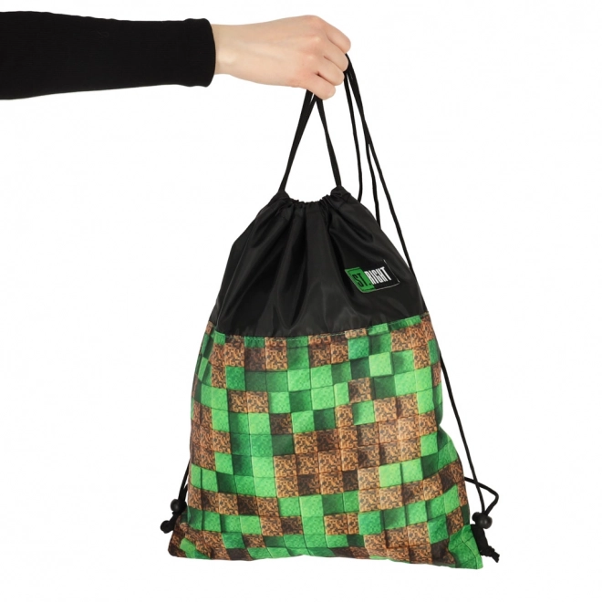 St. Right Pixel Cubes Gym Shoe Bag