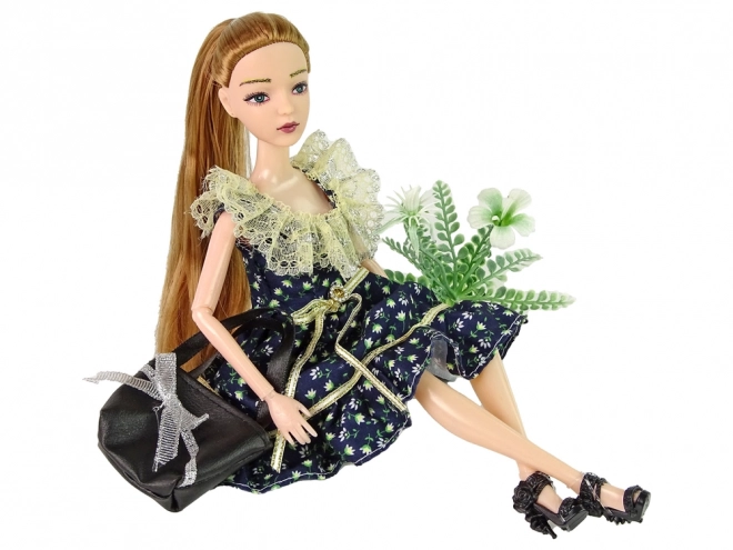 Emily Fashion Show Doll with Flower Handbag