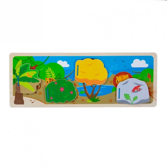 Bigjigs Toys Jungle Sensory Puzzle