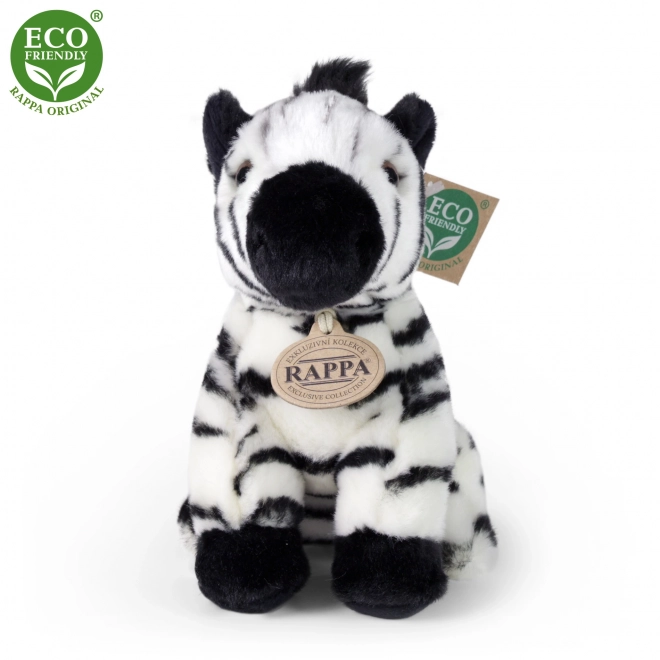 Sitting Plush Zebra Eco-Friendly 18 cm