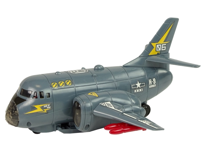 Gray Design with Red Missiles