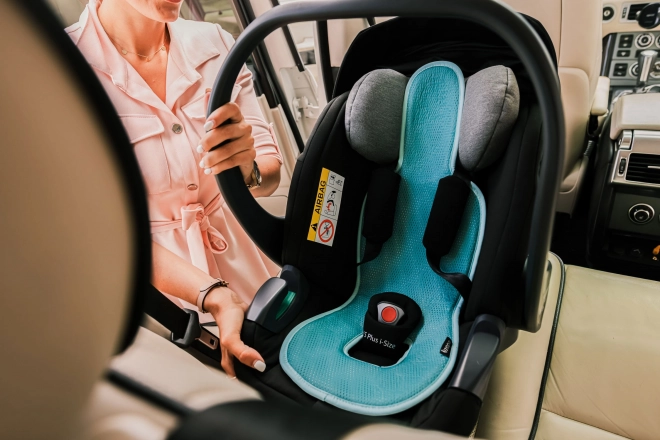 Breathable Car Seat Liner for Infants in Ice Grey