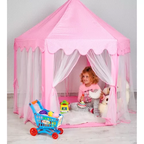 Pink Children's Tent Palace for Home and Garden