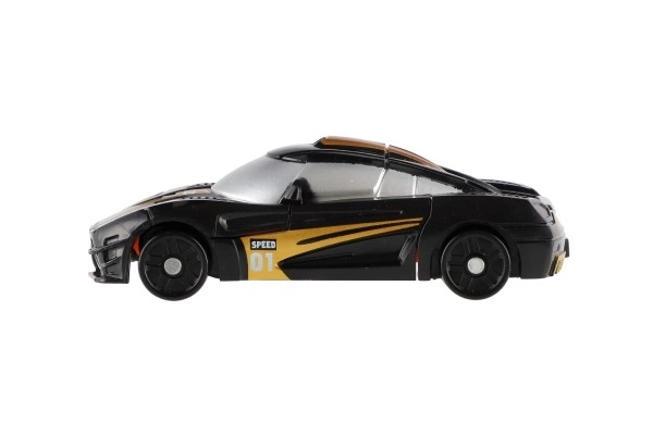 Transformer Toy Car Robot 14cm Black