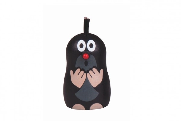 Wooden Curious Mole Magnet