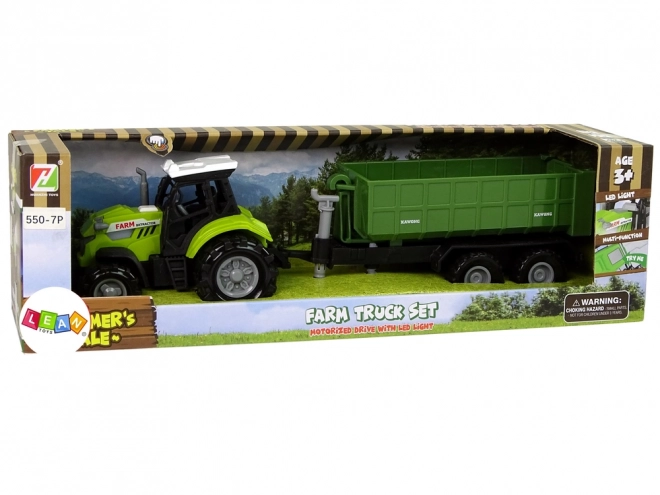 Detachable Green Farm Tractor with Sound