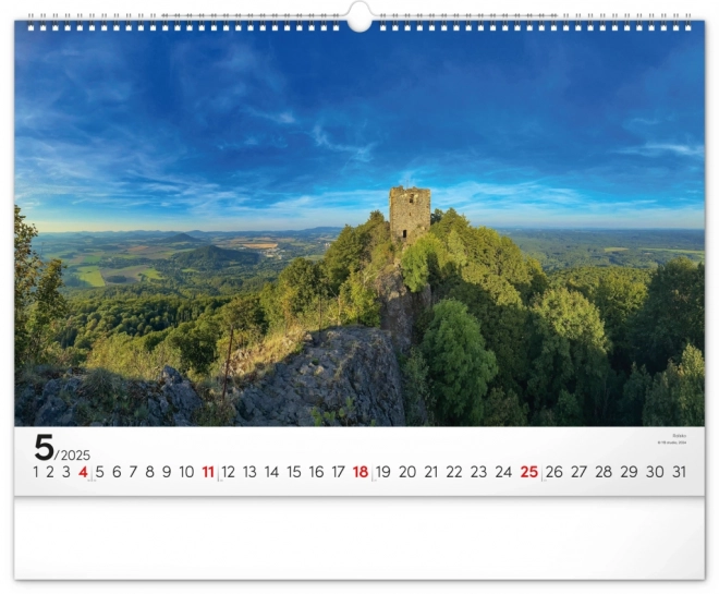 Wall Calendar with Czech Landscapes 2025