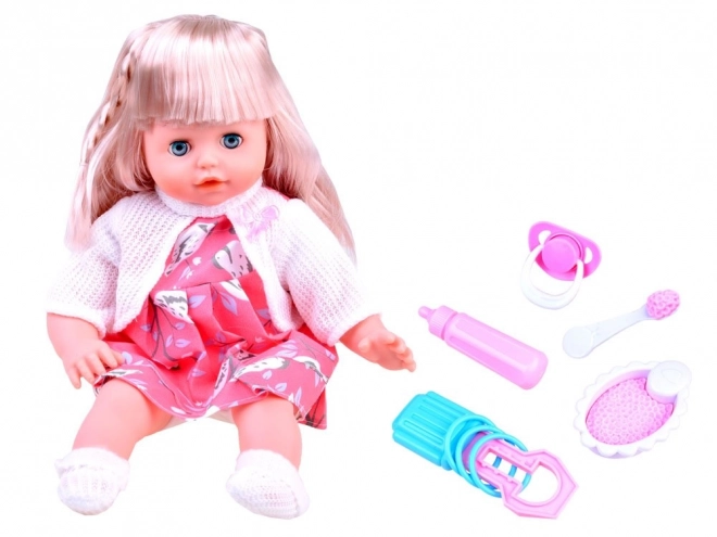 Baby Doll with Accessories – white