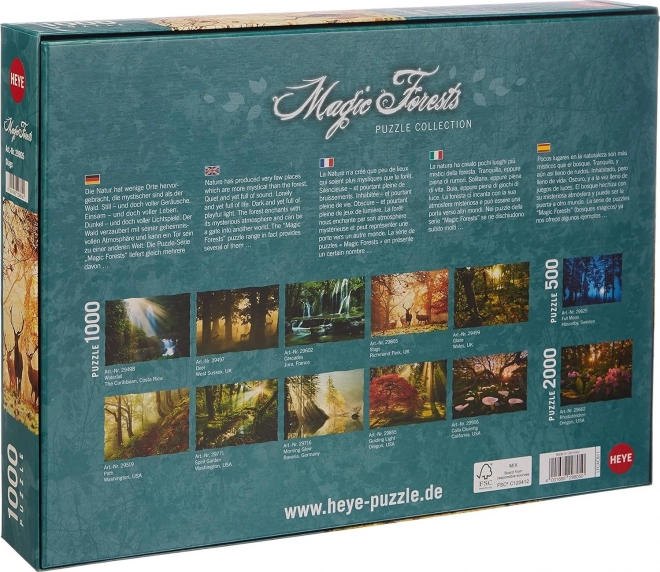 Puzzle HEYE Foreste Incantate: Cervi 1000 pezzi