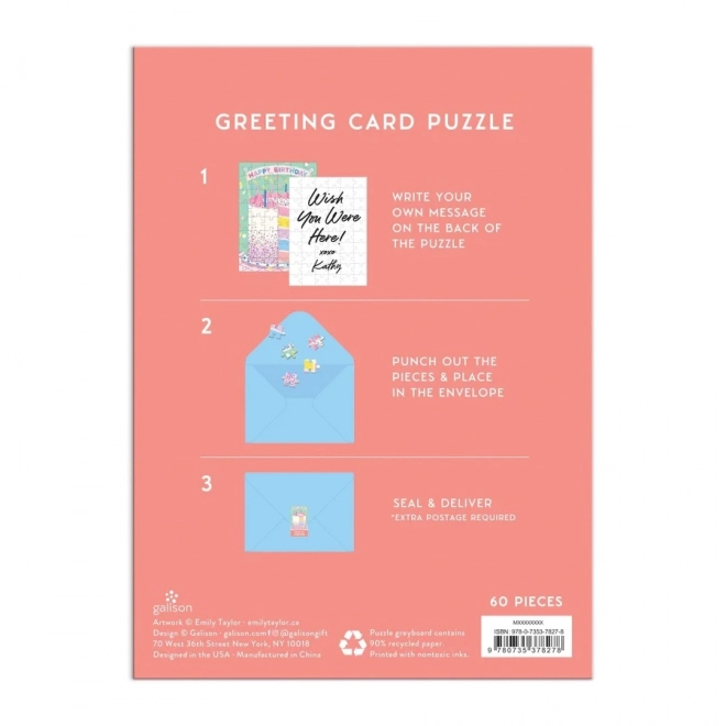 Birthday Greetings Puzzle 60 Pieces