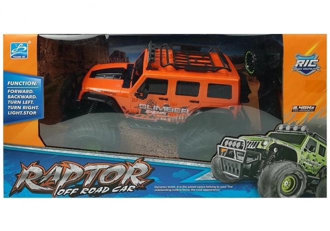 Remote Controlled Off-Road Jeep Orange 2.4G