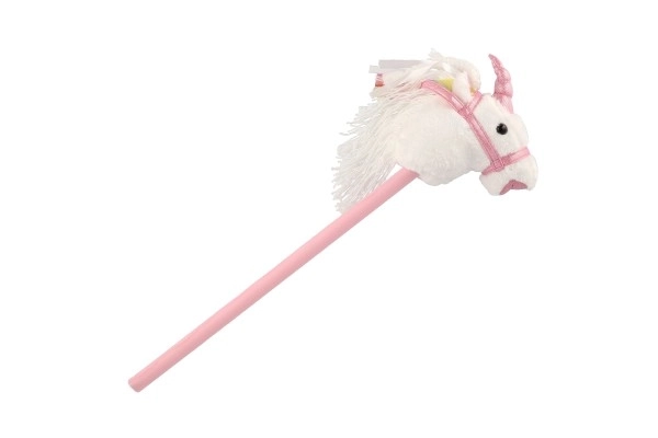 Plush Unicorn Stick Horse with Sound