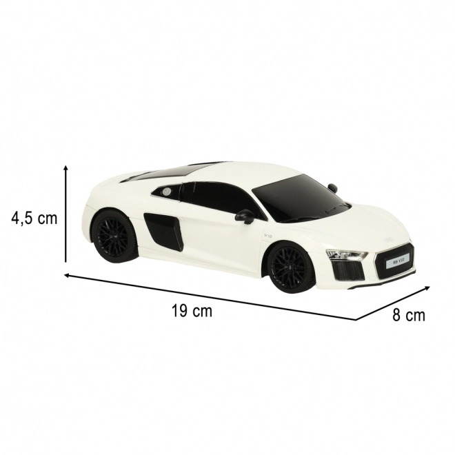 Remote Control Car Audi R8 White 2015 - 1:24 Scale