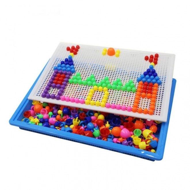 Colorful Pegboard Puzzle Set