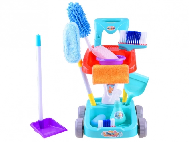 Cleaning Set with Cart and Accessories