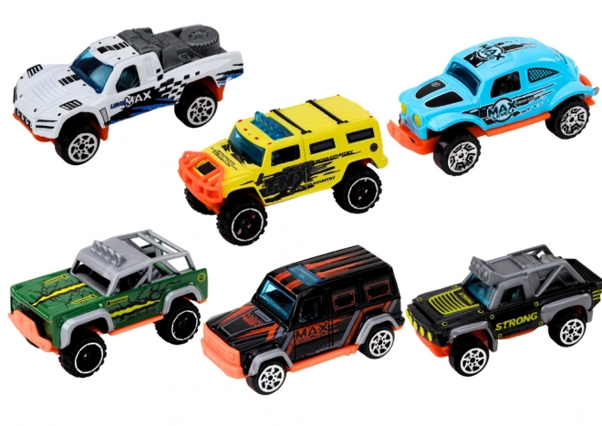 Set of Metal Off-Road Cars