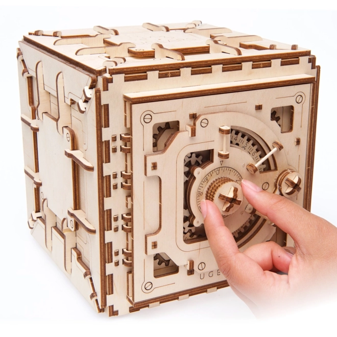 Ugears 3D Wooden Mechanical Safe Puzzle